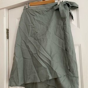 Linen, midi, wrap skirt!